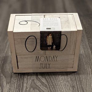Rae Dunn Block Calendar